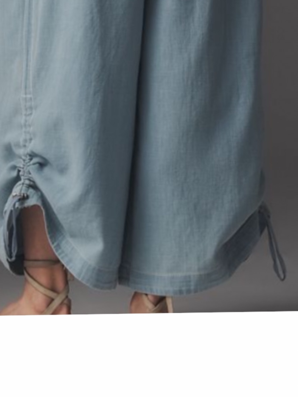 NWT Anthropologie Adjustable Wide Leg Jumpsuit in Denim color. - Picture 13 of 13